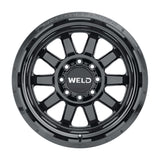 Weld Off-Road W168 20X10 Stealth 8X165.1 ET-18 BS4.75 Gloss Black 125.1 - W16800082475