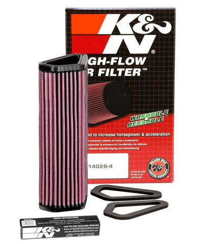 K&N 07-12 Ducati 1098/1098S/1098R/848 848/1198S/Streetfighter/848 Evo/Diavel Replacement Air Filter - DU-1007