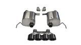 Corsa 14-19 Chevy Corvette C7 Coupe 6.2L V8 AT/MT 2.75in Valve-Back Dual Rear Exit Black Xtreme Exht - 14762BLK