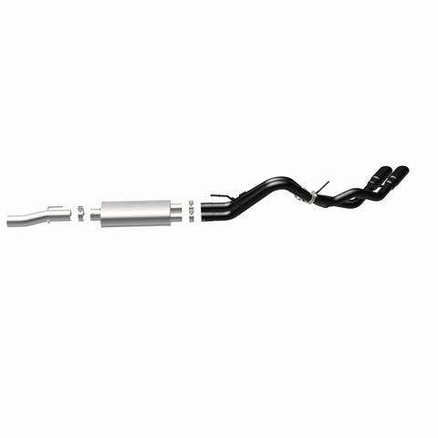 MagnaFlow SYS Cat-Back 10-14 Ford Raptor 6.2L V8 2.5/3in Black Dual Same Side Exit Rear 3.5 Tips - 15366