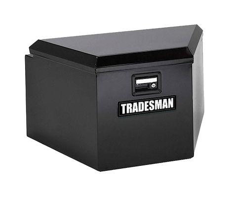 Tradesman Steel Trailer Tongue Storage Box (21in.) - Black - 76234