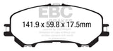 EBC 14+ Nissan Rogue 2.5 2 row seating Ultimax2 Front Brake Pads - UD1737