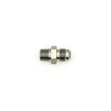 DeatschWerks 6AN Male Flare to 1/4in Male NPT Adapter - Anodized Matte Black - 6-02-0901-B