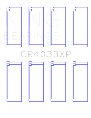 King Engine Bearings Honda F20C/F22C/97-01 H22A4 Rod Bearing Set - Size +0.25mm - CR4033XP0.25