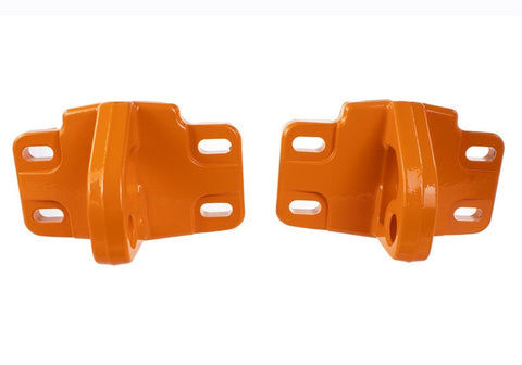 Ford Racing 2021+ Bronco Front Bumper Tow Hooks - Orange (Pair) - M-18954-BO