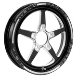 Weld Alumastar 1-Piece 15x3.5 / 5x4.5 BP / 2.25in. BS Black Wheel - Non-Beadlock - 88B-15202