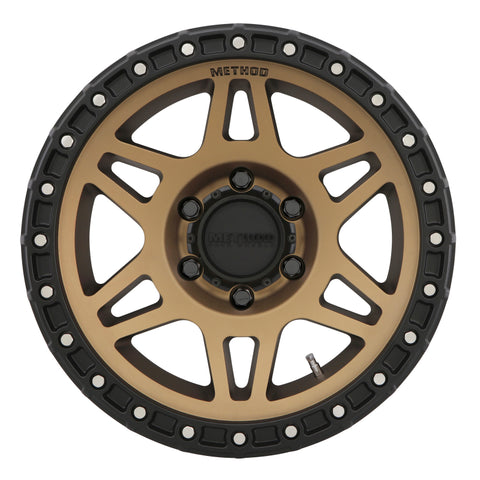 Method MR312 17x8.5 0mm Offset 6x120 67mm CB Method Bronze/Black Street Loc Wheel - MR31278562900