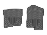 WeatherTech 2017+ Nissan Titan (Heating Vents Under Front Row Seats) Front Rubber Mats - Black - W455