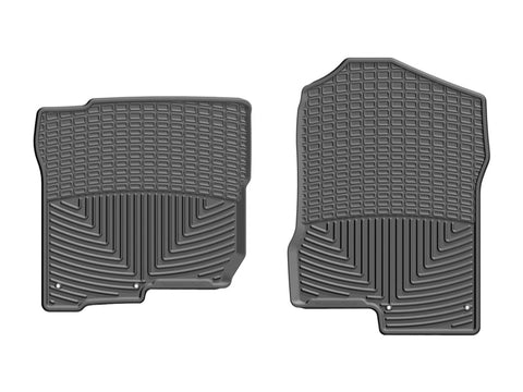 WeatherTech 2017+ Nissan Titan (Heating Vents Under Front Row Seats) Front Rubber Mats - Black - W455