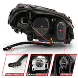 ANZO 2005-2013 Chevy Corvette Projector Plank Style Switchback H.L. Black Amber - 121553