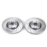 Power Stop 06-11 Saab 9-3 Front Evolution Drilled & Slotted Rotors - Pair - EBR687XPR