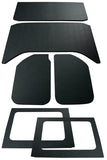 DEI 11-18 Jeep Wrangler JK 4-Door Boom Mat Complete Headliner Kit - 6 Piece - Black Leather Look - 50293