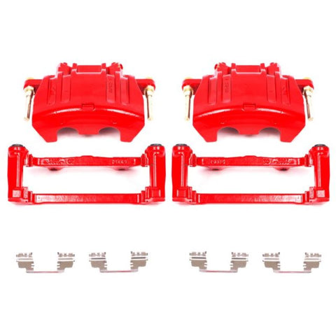 Power Stop 05-11 Chrysler 300 Front Red Calipers w/Brackets - Pair - S5016