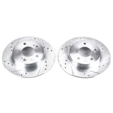 Power Stop 96-01 Infiniti I30 Rear Evolution Drilled & Slotted Rotors - Pair - JBR752XPR