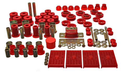 Energy Suspension 67-79 GM Camaro / Firebird w/ Multi Leaf Springs Red Hyper-Flex Master Bushing Set - 3.18118R