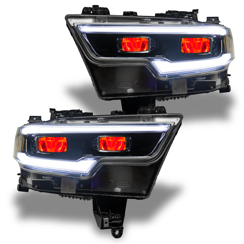 Oracle 19-21 RAM 1500 RGB Headlight Demon Eye Kit - LED Projector - w/o Controller - 1456-334
