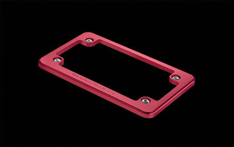 WeatherTech Motorcycle Billet Plate Frames - Red - 8AMPF4