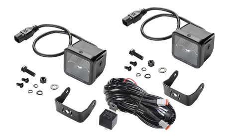 Hella Universal Black Magic 2.7in L.E.D. Cube Kit - Flood Beam - 358176801