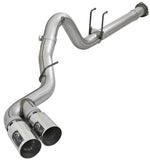 aFe Power 15-16 Ford F250/F350 6.7L Diesel Rebel XD 4in 409 SS DPF-Back Exhaust System - Pol Tips - 49-43121-P