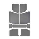 DEI 18-23 Jeep Wrangler JL 4-Door Boom Mat Headliner - 9 Piece - Gray Leather Look - 50171