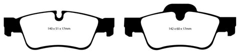 EBC 05-06 Mercedes-Benz G55 AMG 5.4 Supercharged Greenstuff Rear Brake Pads - DP61593