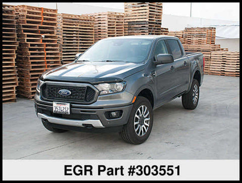 EGR 2019+ Ford Ranger XL/XLT Superguard Hood Guard - Dark Smoke (303551) - 303551