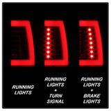 Spyder 00-06 GMC Yukon/Yukon XL V2 Light Bar LED Tail Lights - Blk Smoke (ALT-YD-CD00V2-LBLED-BSM) - 5084156