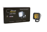 Diode Dynamics Stage Series C1 LED Pod Pro - Yellow Wide Standard ABL Each - DD6458S