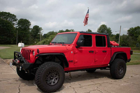 Fishbone Offroad 2020+ Jeep Gladiator Bed Storage Rack Steel Powdercoat - FB21233