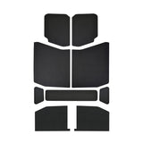 DEI 18-23 Jeep Wrangler JL 4-Door Boom Mat Headliner - 9 Piece - Black Leather Look - 50172