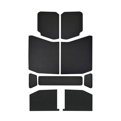 DEI 18-23 Jeep Wrangler JL 4-Door Boom Mat Headliner - 9 Piece - Black Leather Look - 50172