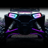 Oracle 1421 Polaris RZR 900/1000 Turbo Dynamic RGB+A Seq Turn Signal Headlight Halo Kit - 1439-332