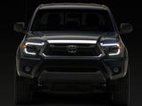 Raxiom 12-15 Toyota Tacoma Axial Series Switchback Projector Headlights- Chrome- Clear Lens - TT23360