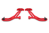 BMR 10-14 Ford Mustang / Shelby GT500 Non-Adj. Lower A-Arms (Poly/Delrin) - Red - AA754R