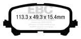 EBC 14+ Acura MDX 3.5 Yellowstuff Rear Brake Pads - DP43025R
