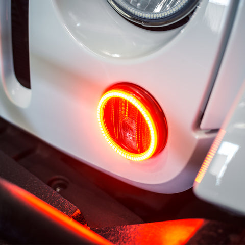 Oracle Jeep Wrangler 07-17 LED Waterproof Turn Signal Halo Kit - Amber - 2931-005
