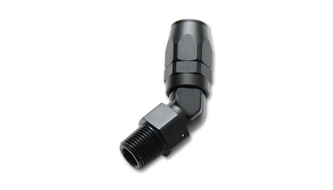 Vibrant -6AN Male NPT 45Degree Hose End Fitting - 1/8 NPT - 26400