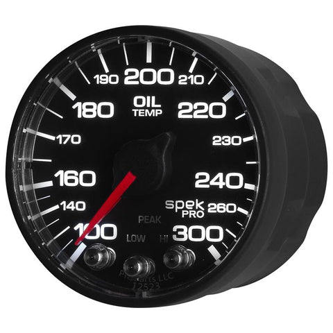 Autometer Spek-Pro - Nascar 2-1/16in Oil Temp 100-300F Bcb Ecu - P52232