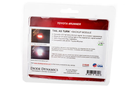 Diode Dynamics 14-21 Toyota 4Runner Tail as Turn Module +Backup Module (USDM) Stage 2 - DD3065