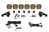 Diode Dynamics 20-Present Polaris RZR SS5 Pro CrossLink Roof - Yellow Combo Lightbar Kit - DD7633