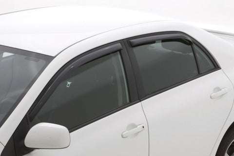 AVS 09-13 Toyota Corolla Ventvisor In-Channel Front & Rear Window Deflectors 4pc - Smoke - 194073