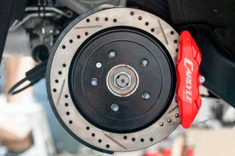BMR 14-19 Chevrolet Corvette Brake Kit For 15in Conversion Drilled And Slotted Rotors/Red Calipers - DBK573