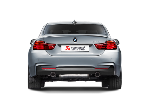 Akrapovic 16-17 BMW 340i (F30 F31) Evolution Line Cat Back (SS) w/ Carbon Tips (Req. Link Pipe) - MTP-BM/SS/2H