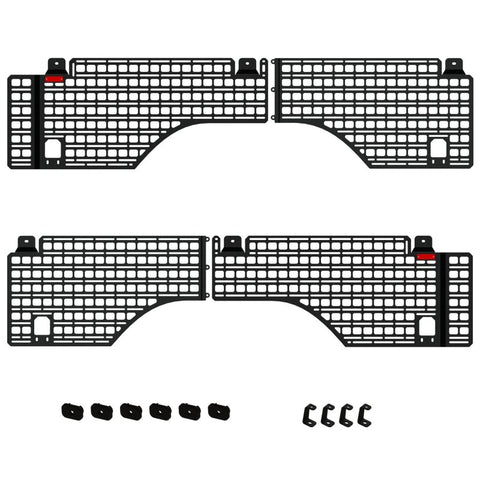 BuiltRight Industries 07-18 Chevrolet Silverado/GMC Sierra (5ft 9in Bed) Full Bedside Rack - 4pc Set - 102040