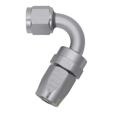 DeatschWerks 8AN Female Swivel 120-Degree Hose End CPE - Anodized Titanium - 6-02-0823