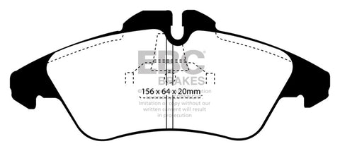 EBC 03-05 Dodge Sprinter 2500 Bosch Rear Greenstuff Front Brake Pads - DP61071