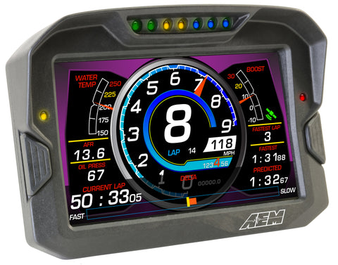 AEM CD-7 Logging Race Dash Carbon Fiber Digital Display (CAN Input Only) - 30-5701