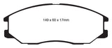 EBC 08-10 Kia Sorento 3.3 Greenstuff Front Brake Pads - DP61558