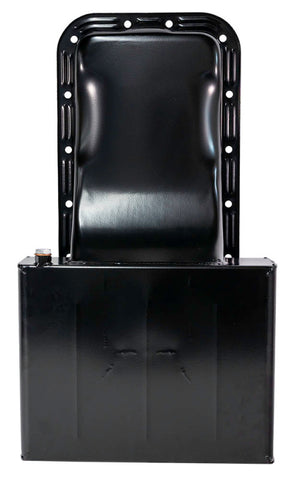 Moroso Ford 352-428 FE (w/Front Sump) Kicked Out Road Race Baffled 8qt 6in Steel Oil Pan - 20608