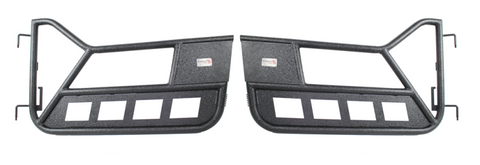 Fishbone Offroad 97-06 Jeep Wrangler TJ Front Tube Doors - Black Textured Powdercoat Steel - FB24077